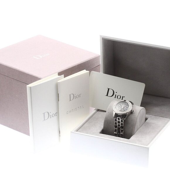 Dior crystal CD112119 diamond bezel index diamond Quartz Ladies Watch_878787 - Picture 3 of 12